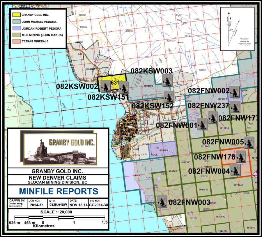 New Denver/Slocan Lake Area Claims MinFile Reports